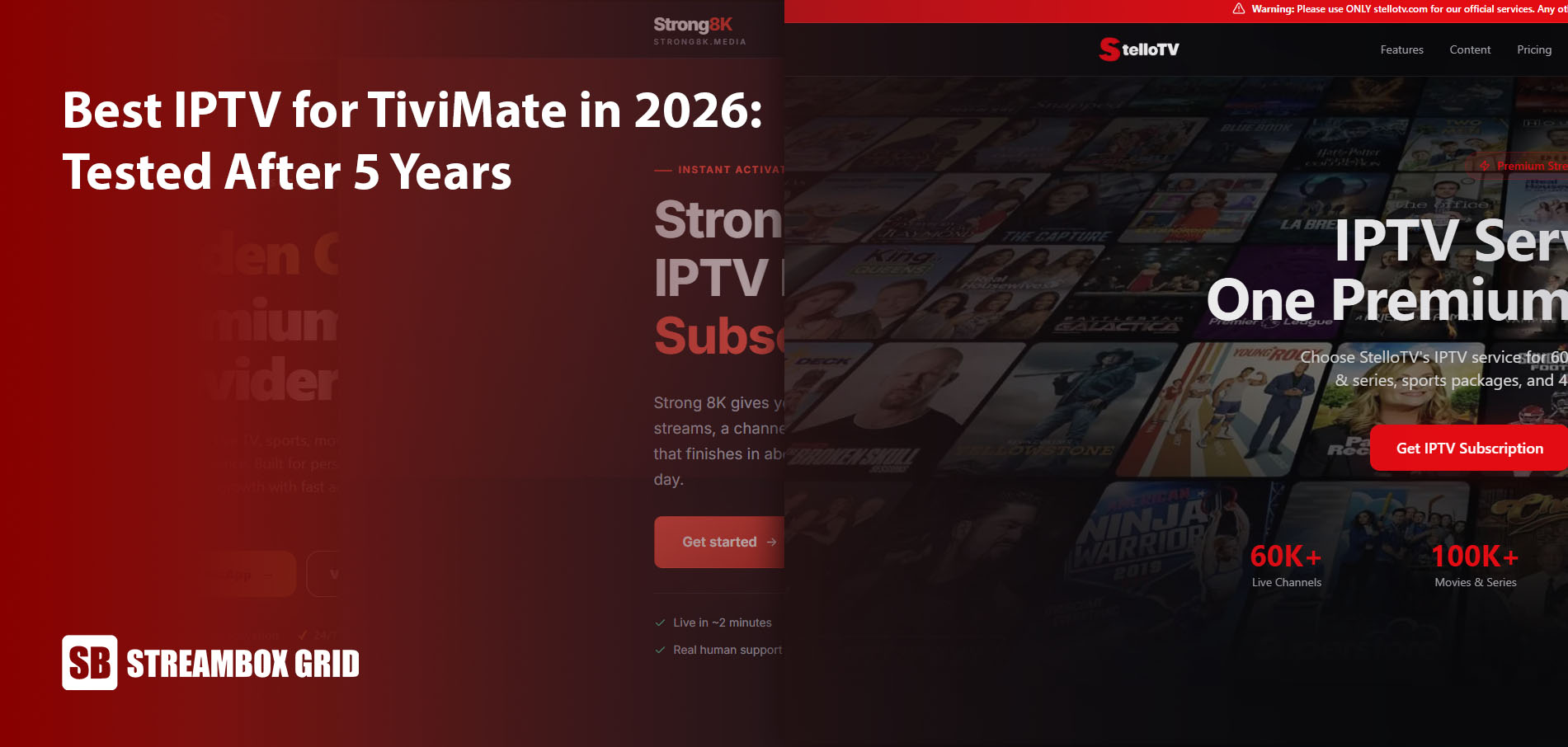 Best IPTV for TiviMate in 2026: What 5 Years and 10 Providers Taught Me